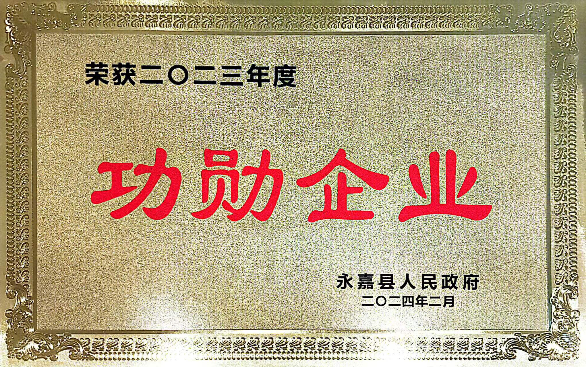 喜報！凱奇集團榮獲永嘉縣“功勛企業(yè)”等榮譽稱號